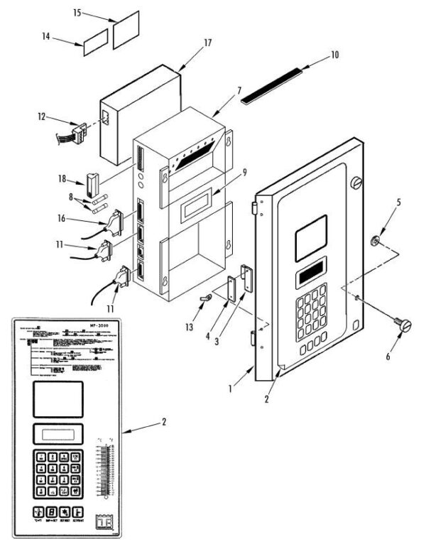 CONTROL BOX DOOR (MP3000-A w/ RMM)