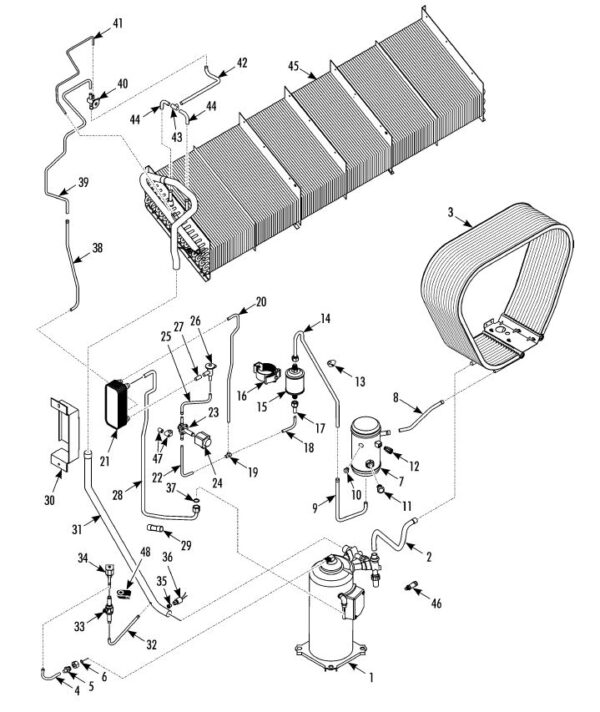 REFRIGERATION COMPONENTS w/ Micro Channel Coil (SERVICE VALVES)