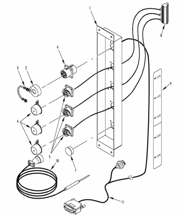 USDA DOWNLOAD PANEL (3-PIN DEUTSCH CONNECTORS)