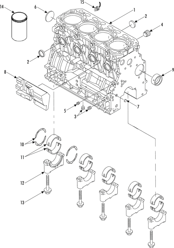 CYLINDER BLOCK GROUP (TK486 series)