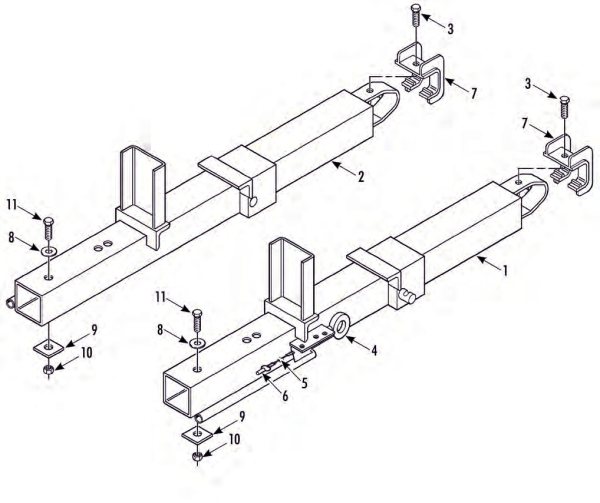 MOUNTING ARM ASSEMBLY (KIT 811133)